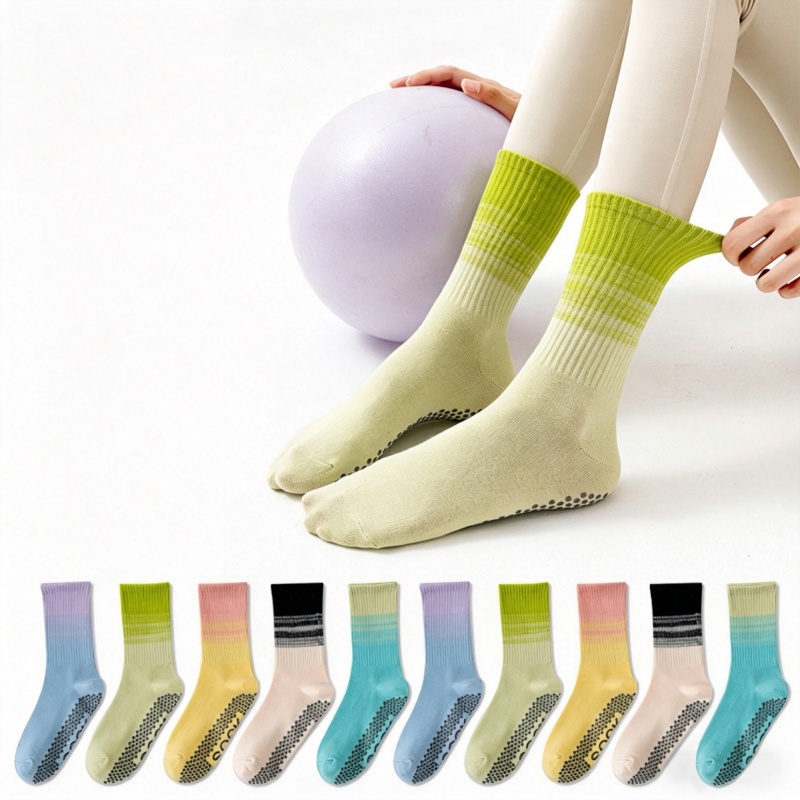 Pilates & Yoga Vida - Dreamlikelin 1 Paar Damen-Yoga-Socken, Wadenlange Socken