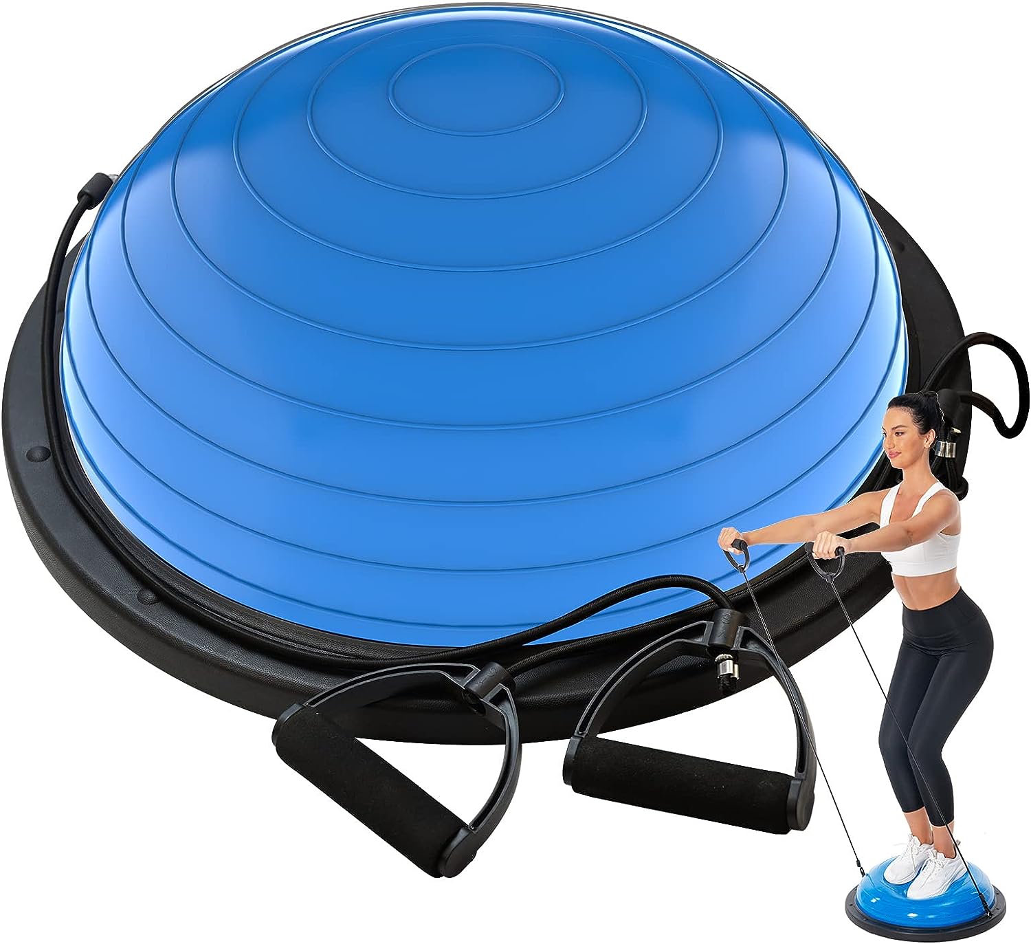 Yoga Pilates Girl - Umweltfreundlicher rosafarbener halber Yoga-Ball für Mädchen