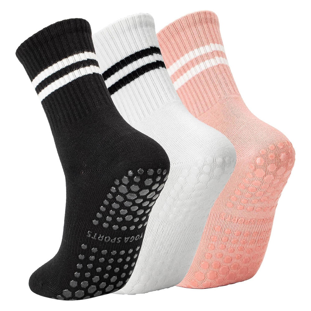 Pilate Yoga Workout - Yoga-Pilates-Socken mit Griffen für Damen, rutschfeste