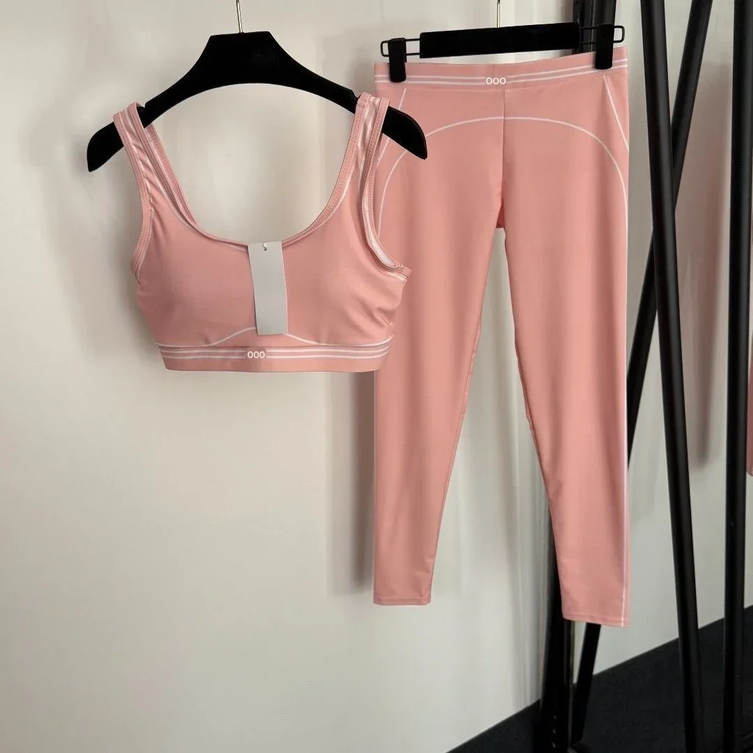 Pilate Yoga Workout - Tanktop und Hose Zweiteiliges Atmungsaktives Dehnbares