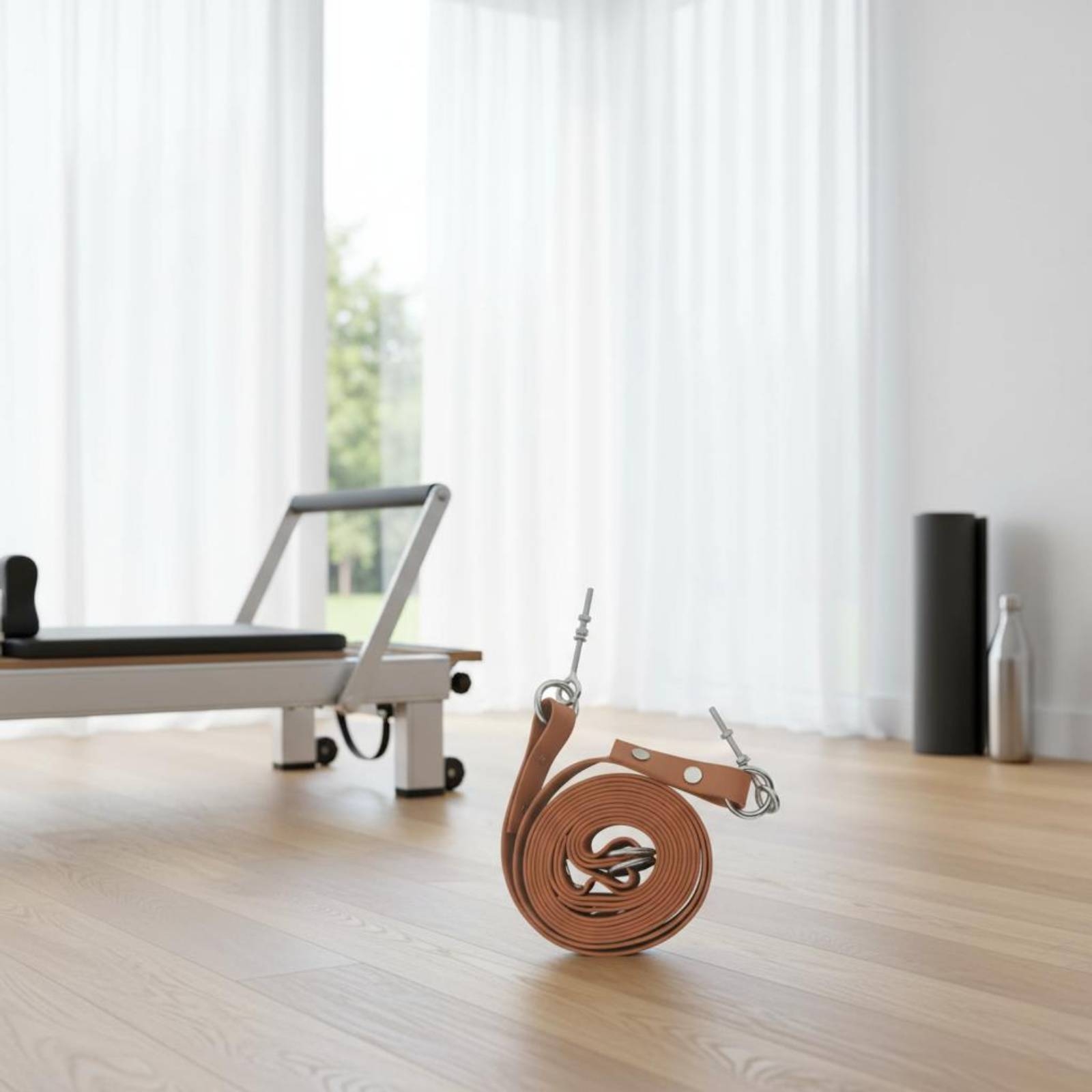Pilates & Yoga Vida - Reformer Doppelschlaufen-Gurt Komfortabler Pilates Doppelschlaufen-Gurt Fitnessgerät