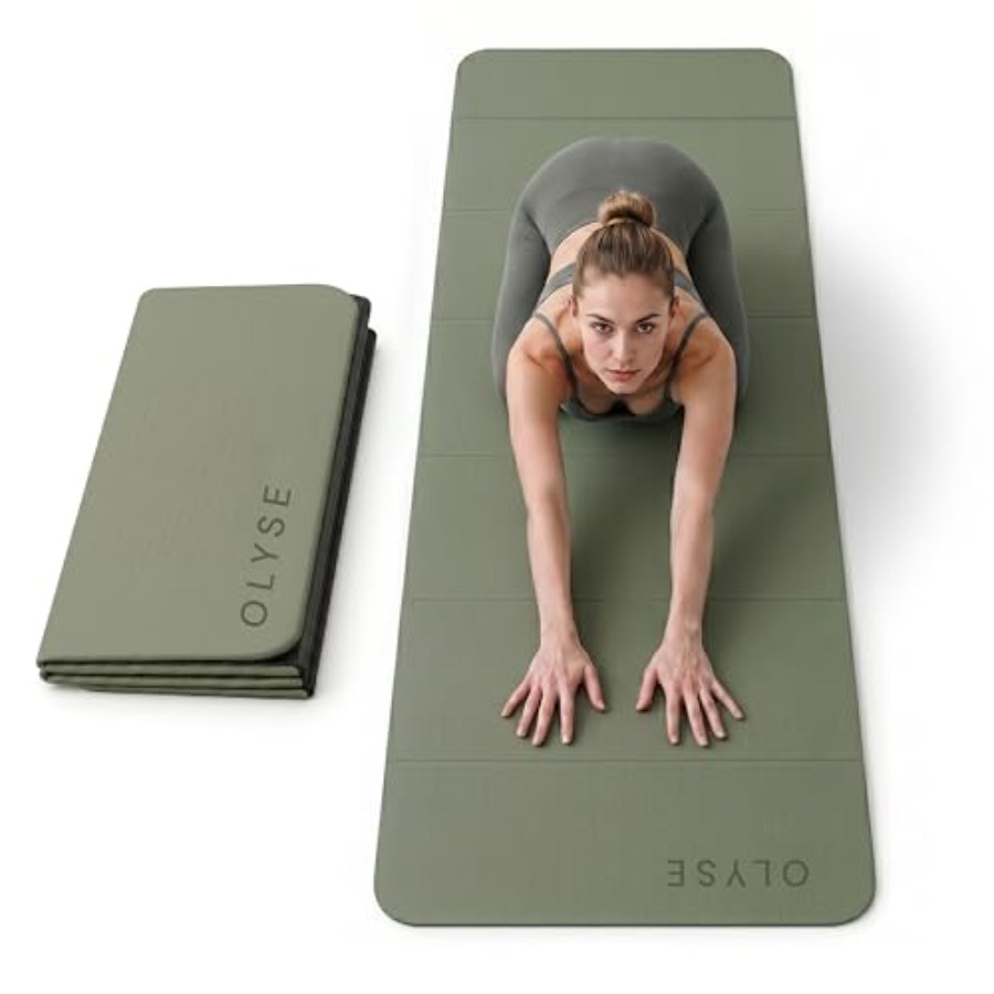 Pilates Yoga Hiit - Faltbare Yogamatte für Yoga, Pilates, Stretching,