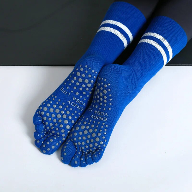Fitness Yoga Pilates - Frauen Atmungsaktive Yoga Socken Mid-rohr Nicht-slip