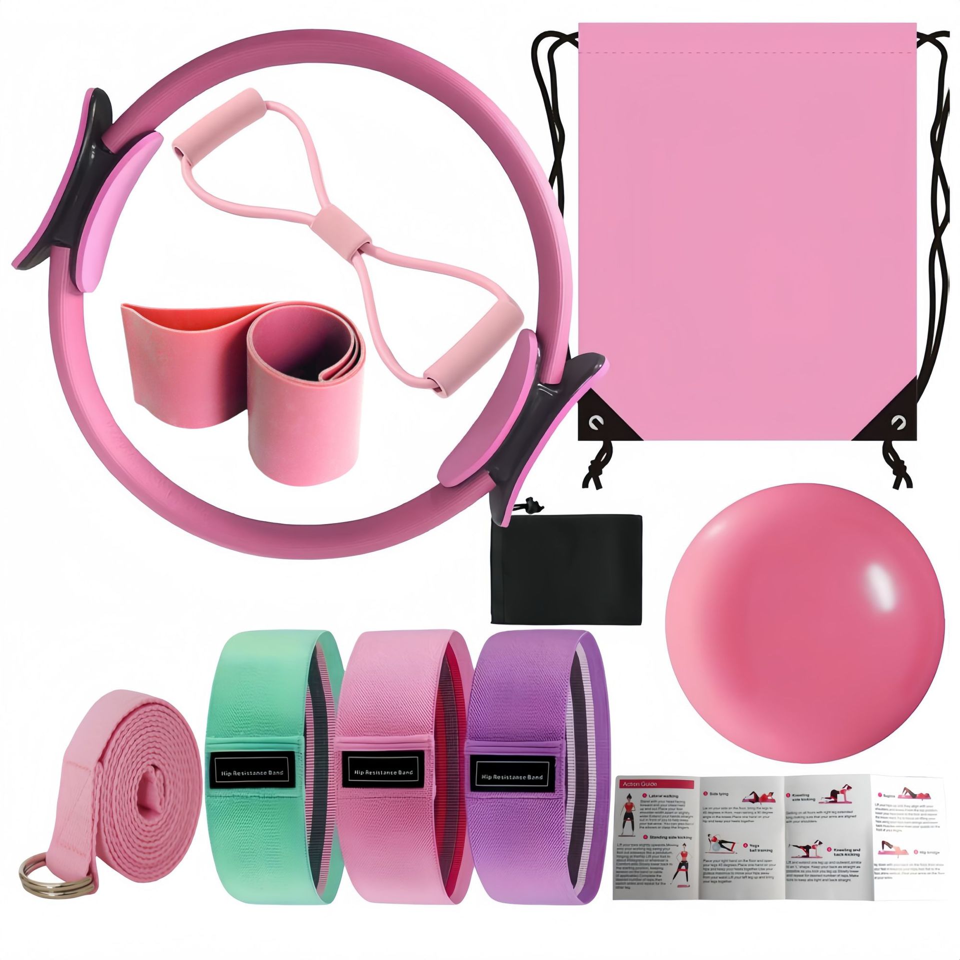 Pilates Yoga Combined - Neues Yoga-Pilates-Kombinations-Set mit 10-teiligem Pilates-Ring und