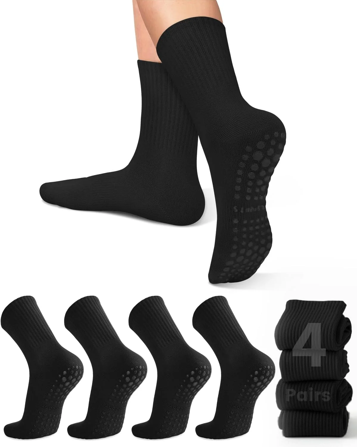 4 Paar Damen-Yoga-Socken, einf – Pilates & Yoga Vida Bewertung und Preis