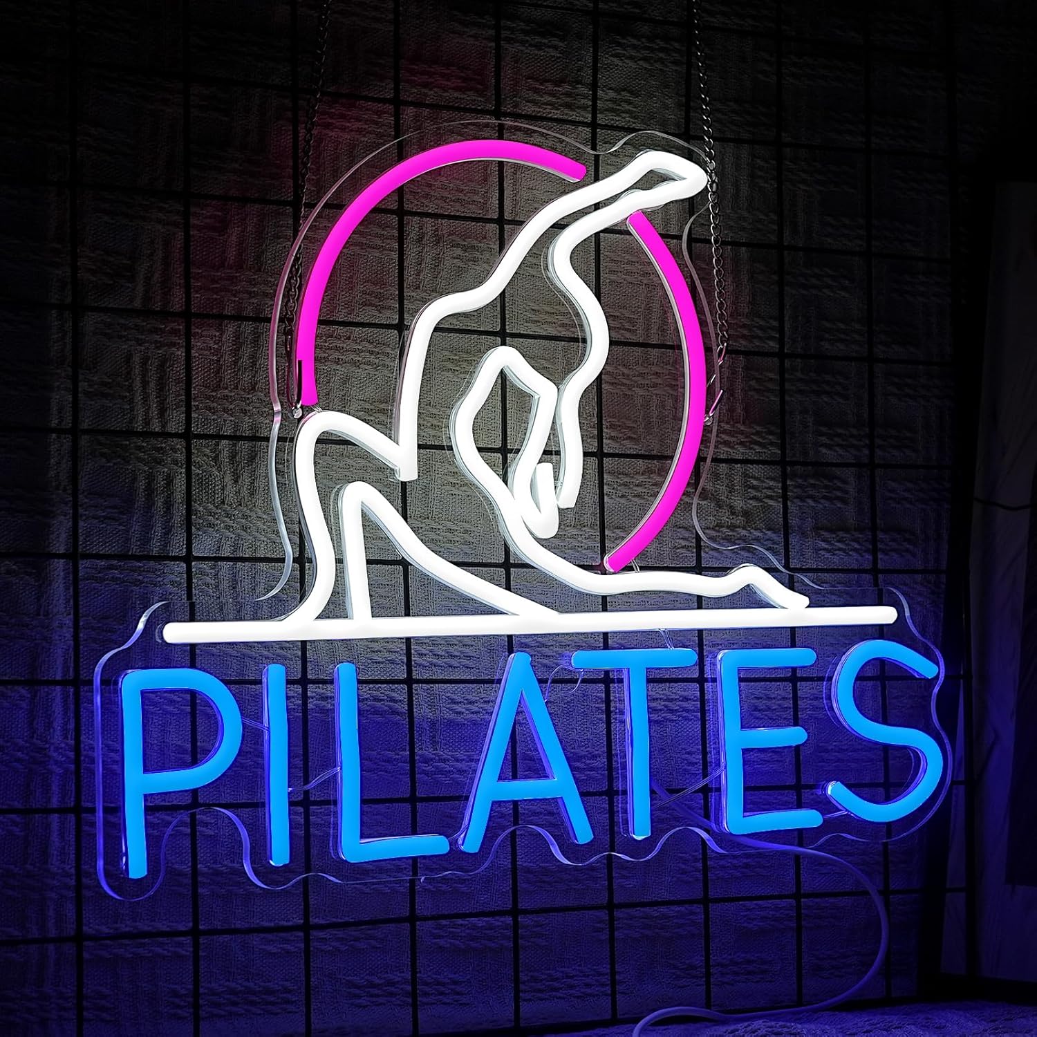 Pilates Neon-Schild Yoga-Studi – Pilates Yoga Room Bewertung und Preis