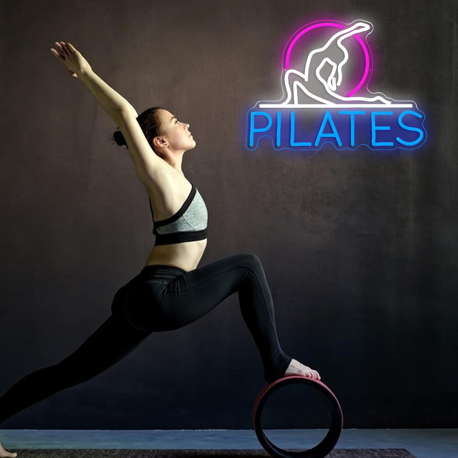 Pilates Neon-Schild Yoga-Studi – Pilates Yoga Room Bewertung und Preis