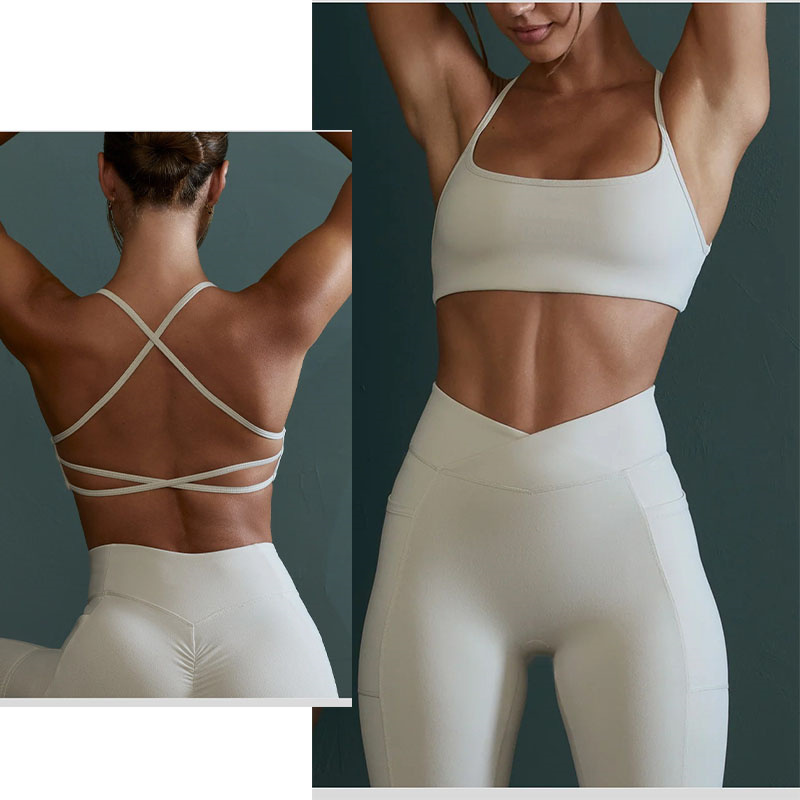 Aiithuug Yoga-BH mit überkreuz – Pilate Yoga Workout Bewertung und Preis