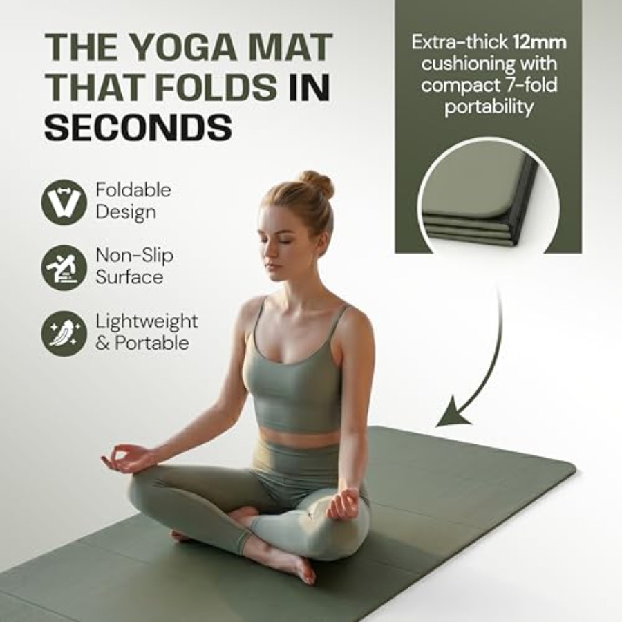 Faltbare Yogamatte für Yoga, P – Pilates Yoga Hiit Bewertung und Preis