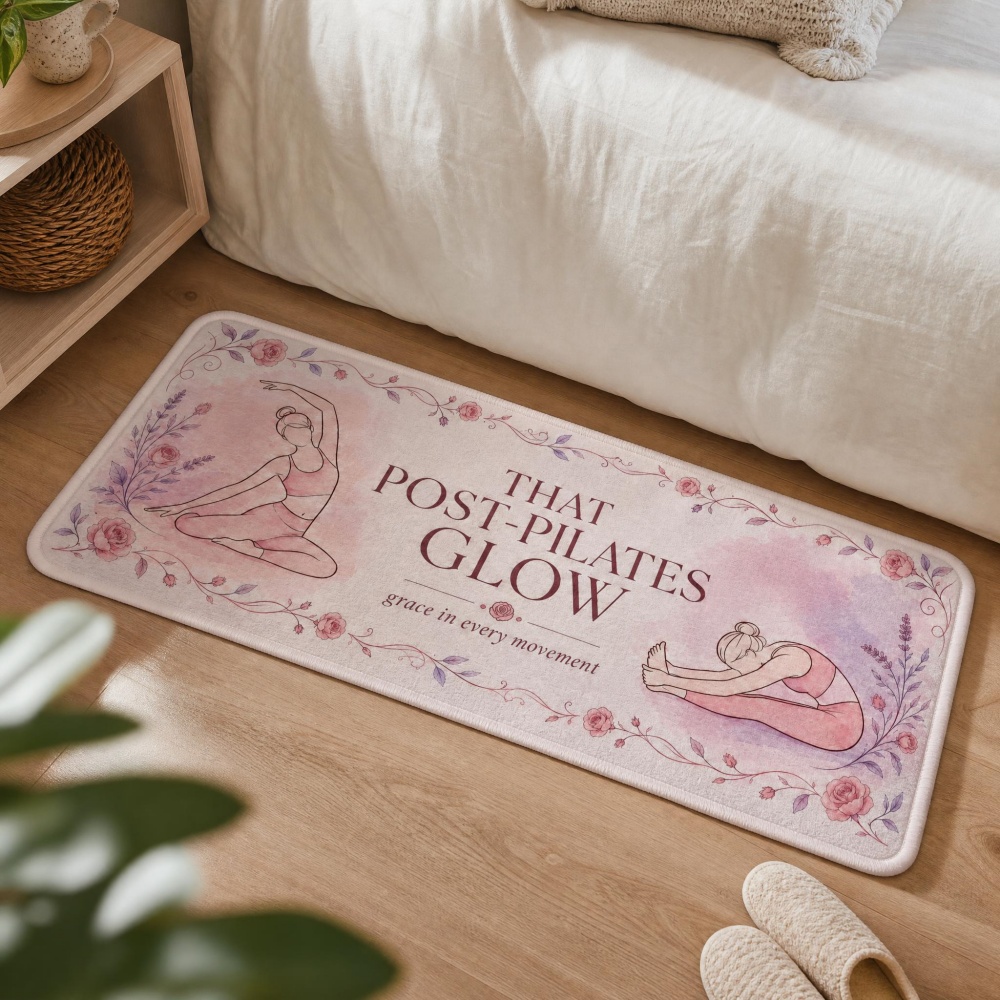 Weicher Flanell-Teppich mit Bl – Pilates Yoga Room Bewertung und Preis
