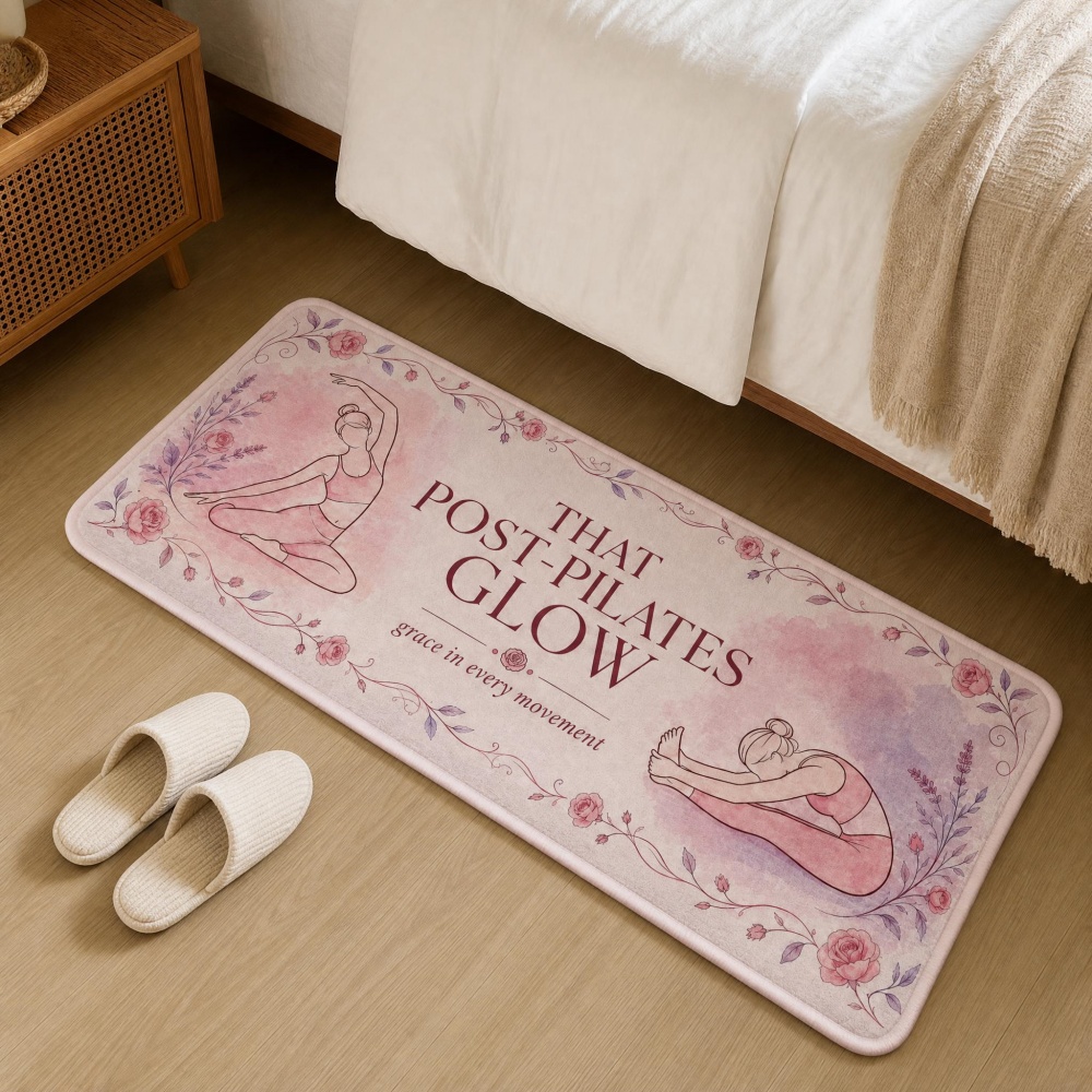 Weicher Flanell-Teppich mit Bl – Pilates Yoga Room Bewertung und Preis