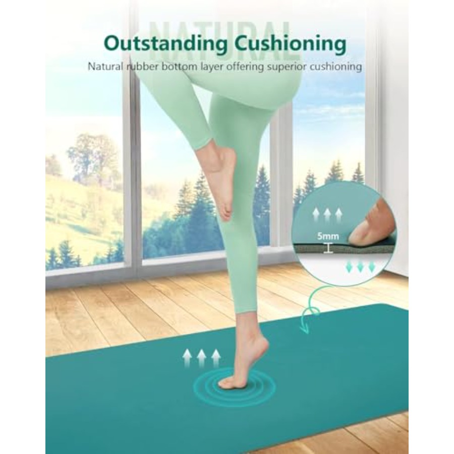 Gummi-Yogamatte für Hot Yoga,  – Pilates Yoga Hiit Bewertung und Preis
